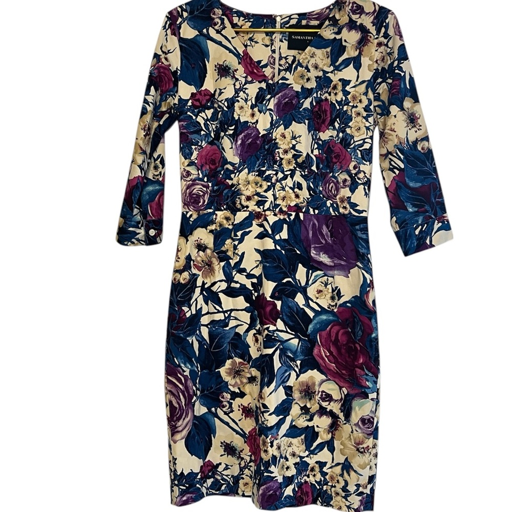 Samantha Sung Floral Print Dress